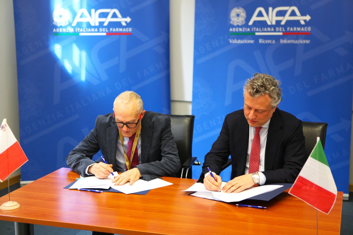Aifa e Autorità per i medicinali di Malta firmano un protocollo d’intesa 