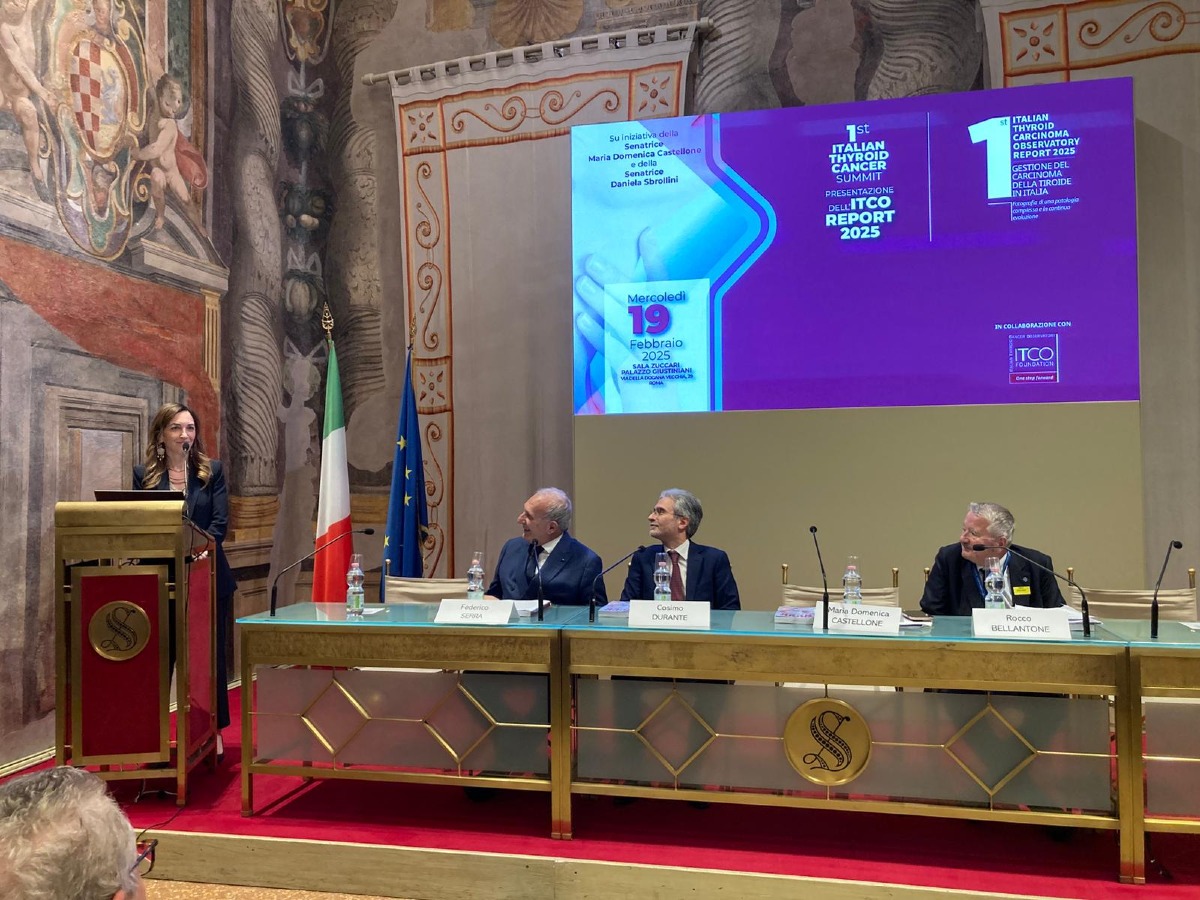 Carcinoma tiroideo, al via il primo Summit ITCO: presentato il Report 2025 con le nuove strategie per la diagnosi e la gestione della patologia in Italia 