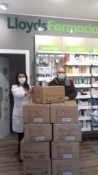 LloydsFarmacia dona mascherine filtranti FFP3 agli ospedali del territorio 